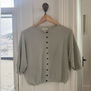 James Street Gauze Peri Cardigan
